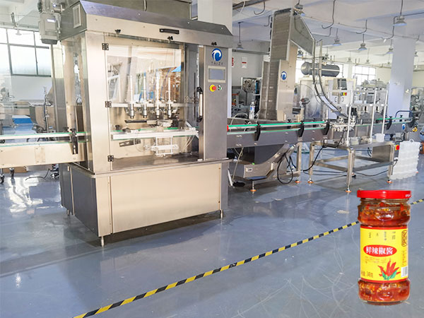 大顆粒醬料灌裝機加工流水線